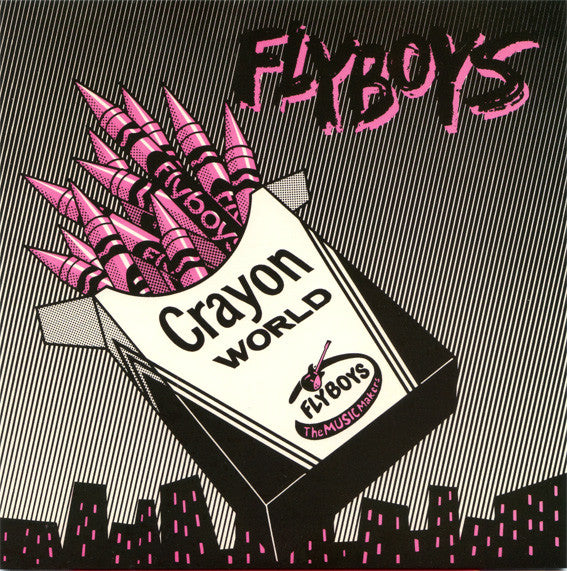 FLYBOYS (フライボーイズ) - Crayon World (US Ltd.Reissue Pink Vinyl 7" / New)
