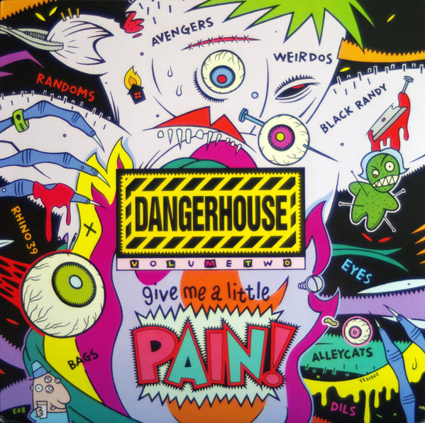V.A. - Dangerhouse Vol.2 : Give Me A Little Pain! (US Ltd.Reissue Color Vinyl LP / New)