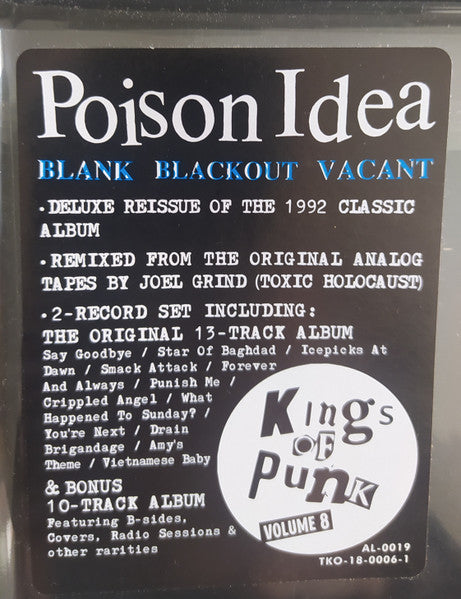 POISON IDEA (ポイズン・アイデア) - Blank Blackout Vacant (US 500 Ltd.Reissue 2xLP/New)