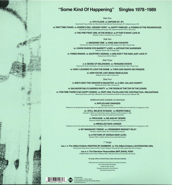 TELEVISION PERSONALITIES, THE (ザ・テレヴィジョン・パーソナリティーズ) - Some Kind Of Happening Singles 1978-1989 (UK 2,000 Ltd.RSD 2019 2xLP+7"/ New)