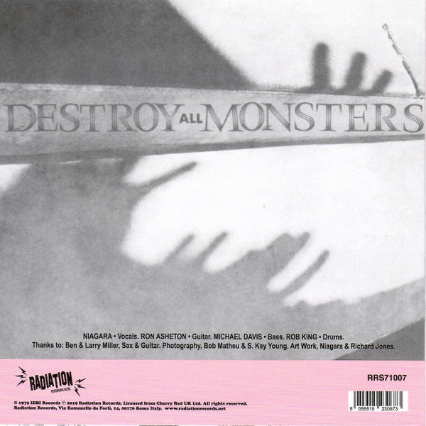 DESTROY ALL MONSTERS (デストロイ・オール・モンスターズ) - Meet The Creeper (Italy 500 Ltd.Reissue Pink Vinyl 7"/ New)