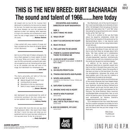 BURT BACHARACH (バート・バカラック) - Hit Maker (EU Ltd.Reissue 180g LP/ New)
