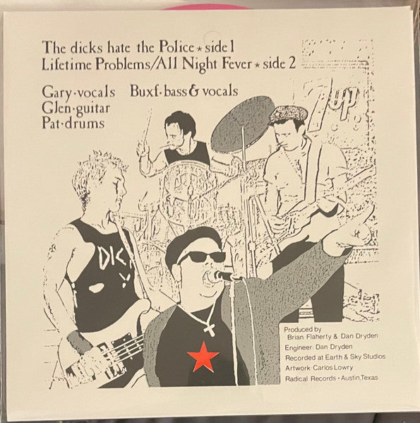DICKS, THE (ザ・ディックス) - Hate The Police (US 700 Ltd.Reissue Pink Vinyl 7"/New)