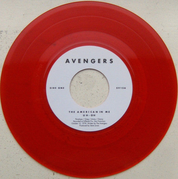 AVENGERS (アヴェンジャーズ) - The American In Me (US Limited Red Vinyl 7" / New)