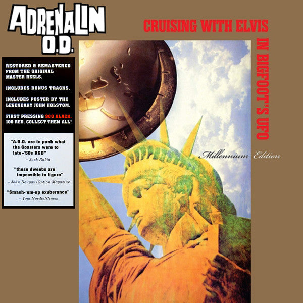 ADRENALIN O.D. (アドレナリン  O.D.) - Cruising with Elvis in Bigfoots’ U.F.O. Millennium Edition (US 900 Ltd.Reissue LP / New)
