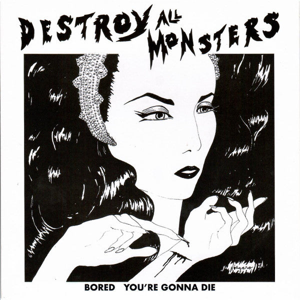 DESTROY ALL MONSTERS (デストロイ・オール・モンスターズ) - Bored / You're Gonna Die (Italy 500 枚限定再発ホワイトヴァイナル 7"/ New)