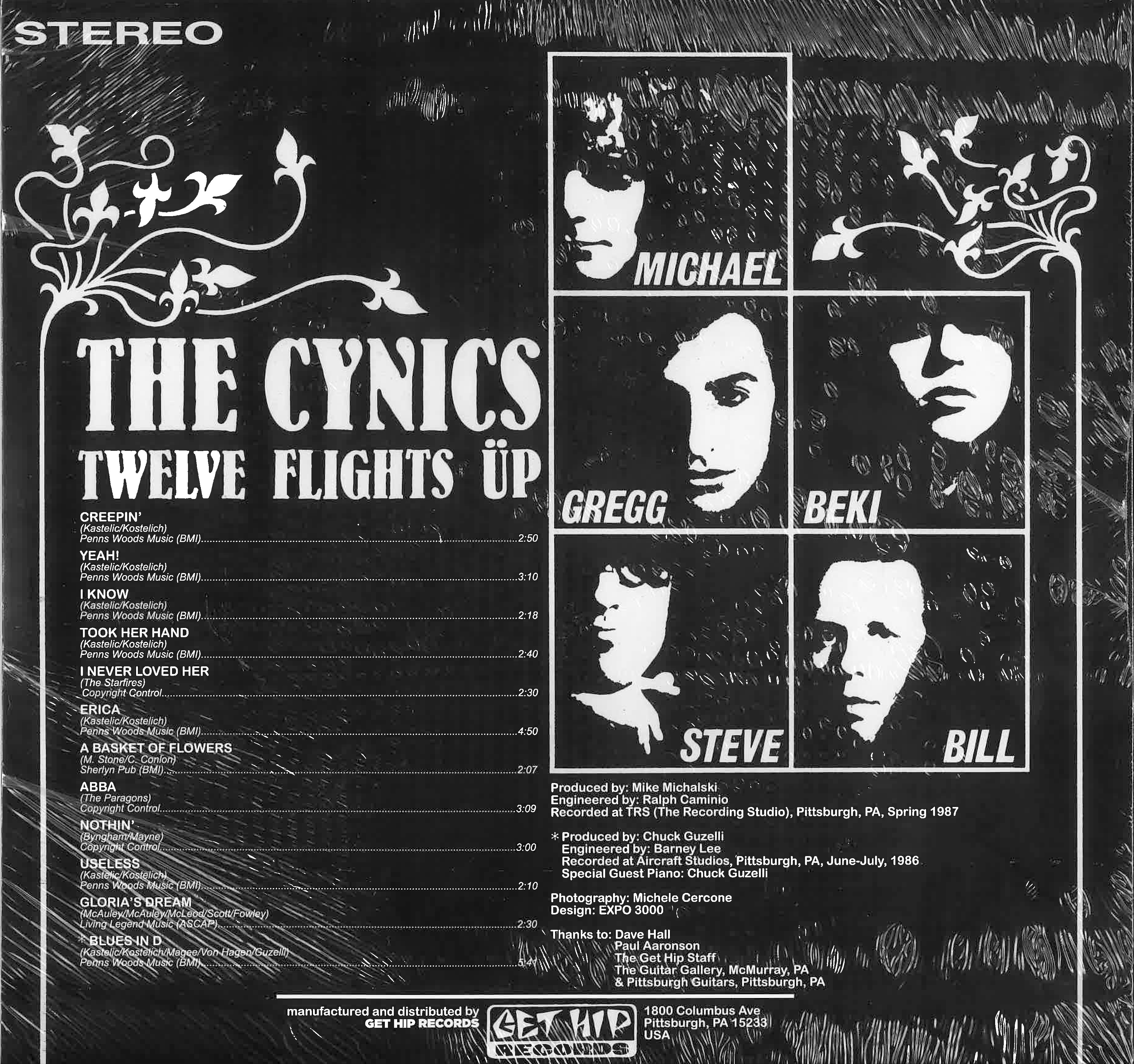 CYNICS (シニックス)  - Twelve Flights Üp (US Ltd.Reissue Black Vinyl LP/New)