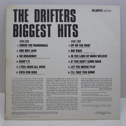DRIFTERS - Biggest Hits (UK '67 Re Mono LP/CS)