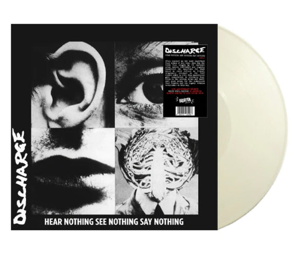 DISCHARGE (ディスチャージ) - Hear Nothing See Nothing Say Nothing (Italy 1,000枚限定再発ホワイトヴァイナル LP/ New)