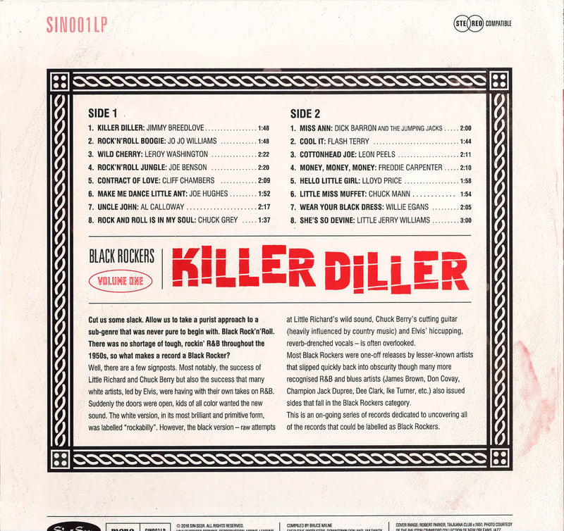 V.A. - KILLER DILLER VOL.1 [BLACK ROCKERS] (OZ Ltd.CD/New)