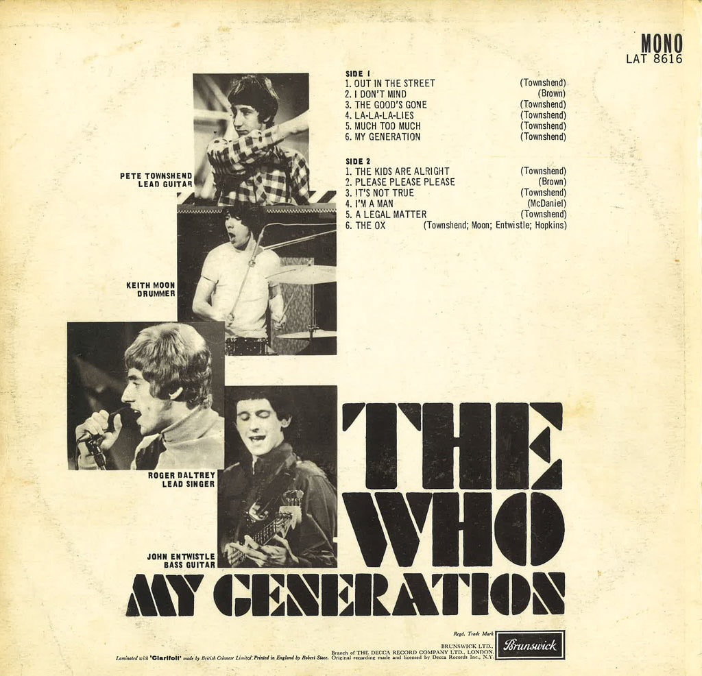 超メガレア！】The Who/My Generation UKオリジ mono-
